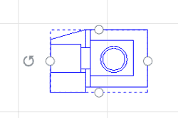 2D CAD equipment drawing in the visTABLE software